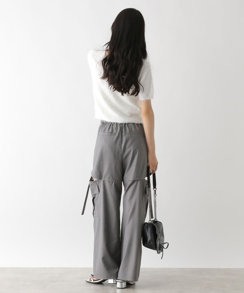 Heather（ヘザー）の「サイドスリットデザインパンツ　452793（カーゴパンツ・レディース・グレー/ブラック/ブラック系その他・FREE）」の9枚目の写真