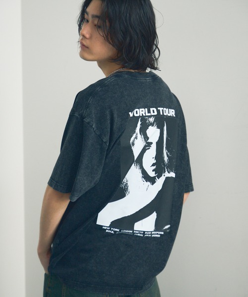 Shoowtime(ショウタイム)の「Oversized pigment dye print T-shirt / オーバーサイズピグメントダイバックプリントTシャツ(Tシャツ/カットソー・メンズ・その他1/その他2/その他3/その他5/その他4/その他6/その他7/その他8/その他9/その他10・SMALL/MEDIUM/LARGE/X-LARGE)」の3枚目の写真
