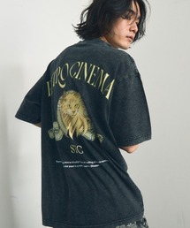 Oversized pigment dye print T-shirt / オーバーサイズピグメントダイバックプリントTシャツ