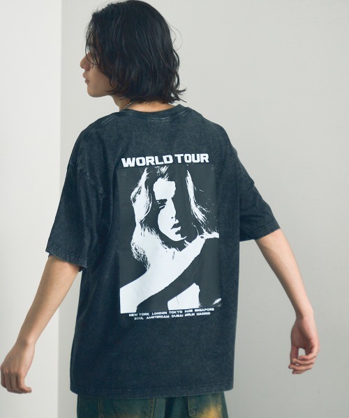 tシャツ PIGMENT OVER TSHIRT/ピグメントオーバーTシャツ レディース 231064]ICHI(イチ) 