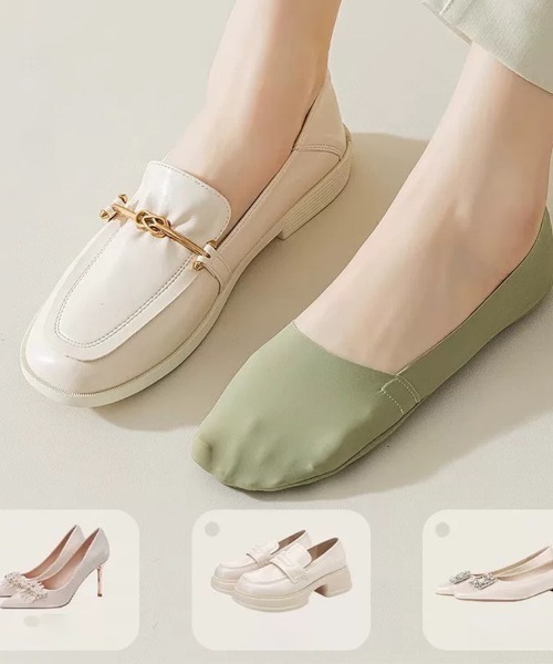 セール】シームレスフットカバーソックス カットフリー 冷感