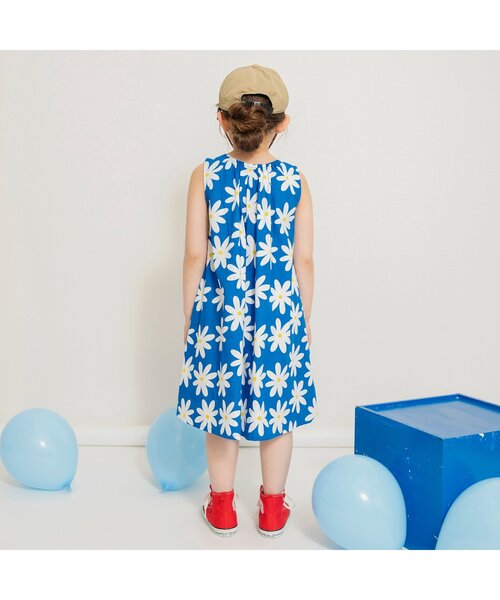 BREEZE（ブリーズ）の「【リンク/ジュニア対応】ソウガラフレアワンピース（ワンピース・キッズ・ブルー/ピンク/ブラック/アイボリー・80/90/100/110/120/130/140）」の8枚目の写真