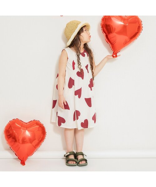 BREEZE（ブリーズ）の「【リンク/ジュニア対応】ソウガラフレアワンピース（ワンピース・キッズ・ブルー/ピンク/ブラック/アイボリー・80/90/100/110/120/130/140）」の9枚目の写真