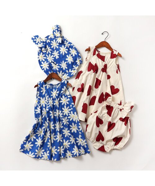 BREEZE（ブリーズ）の「【リンク/ジュニア対応】ソウガラフレアワンピース（ワンピース・キッズ・ブルー/ピンク/ブラック/アイボリー・80/90/100/110/120/130/140）」の18枚目の写真