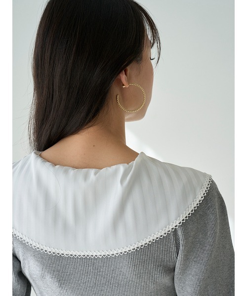 Sustainableスカーフブラウスドッキングプルオーバー セール】Sustainableスカーフブラウスドッキングプルオーバー