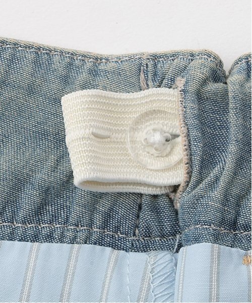 pom ponette junior(ポンポネットジュニア)の「インナーパンツつきレイヤードデニムスカート(スカート・キッズ・ダークブルー/ライトブルー・L:160cm/M:150cm/S:140cm/LL(165cm))」の6枚目の写真