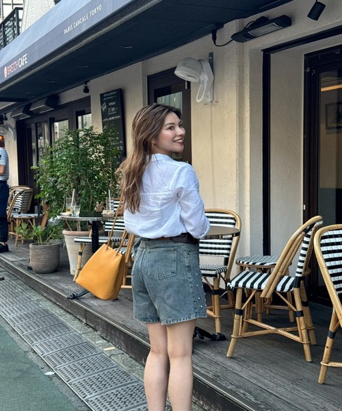 RANCLIC(ランクリック)の「ビジューデニムショートパンツ(デニムパンツ・レディース・ブルー・S/M)」の21枚目の写真
