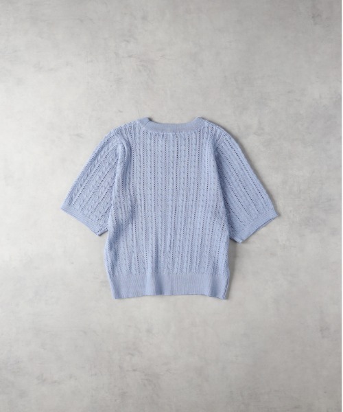 Right-on（ライトオン）の「BEVERLY HILLS POLO CLUB(ビバリーヒルズポロクラブ)【レディース】【限定展開】ワンポイントニット（ニット/セーター・レディース・ホワイト/サックスブルー/ネイビー・M）」の10枚目の写真