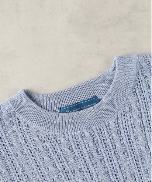 Right-on（ライトオン）の「BEVERLY HILLS POLO CLUB(ビバリーヒルズポロクラブ)【レディース】【限定展開】ワンポイントニット（ニット/セーター・レディース・ホワイト/サックスブルー/ネイビー・M）」の6枚目の写真