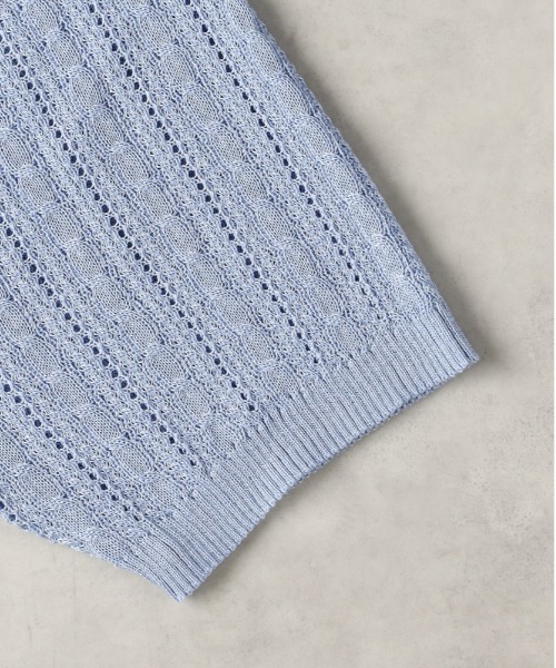 Right-on（ライトオン）の「BEVERLY HILLS POLO CLUB(ビバリーヒルズポロクラブ)【レディース】【限定展開】ワンポイントニット（ニット/セーター・レディース・ホワイト/サックスブルー/ネイビー・M）」の8枚目の写真