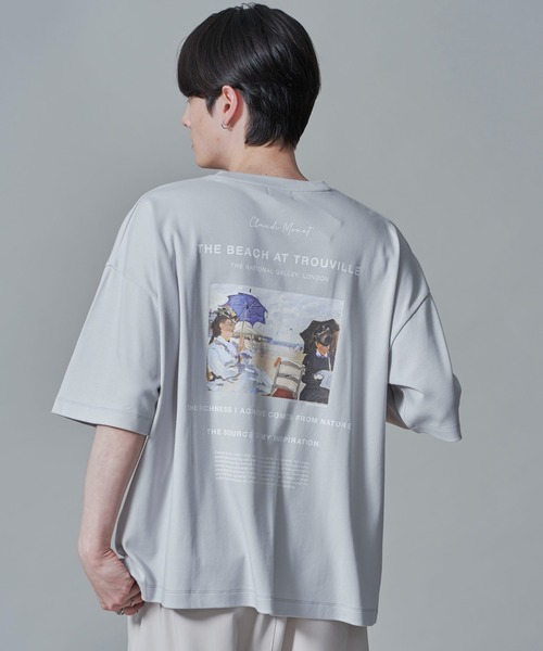 BROWNY（ブラウニー）の「BROWNY/ARTCOLLECTIONプリントT（Tシャツ/カットソー・メンズ・ブラック/ホワイト/ライトグレー・MEDIUM/LARGE）」の3枚目の写真