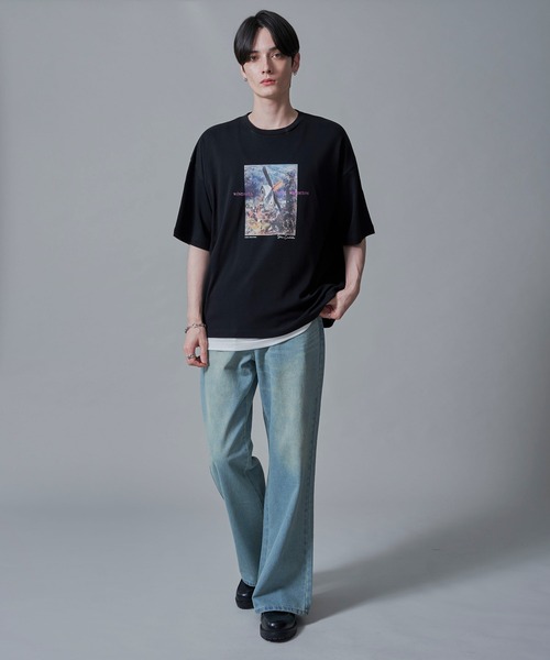 BROWNY（ブラウニー）の「BROWNY/ARTCOLLECTIONプリントT（Tシャツ/カットソー・メンズ・ブラック/ホワイト/ライトグレー・MEDIUM/LARGE）」の7枚目の写真