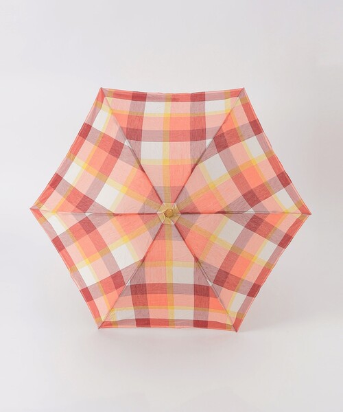 セール】クレストブリッジチェックコットンリネン折り畳み傘