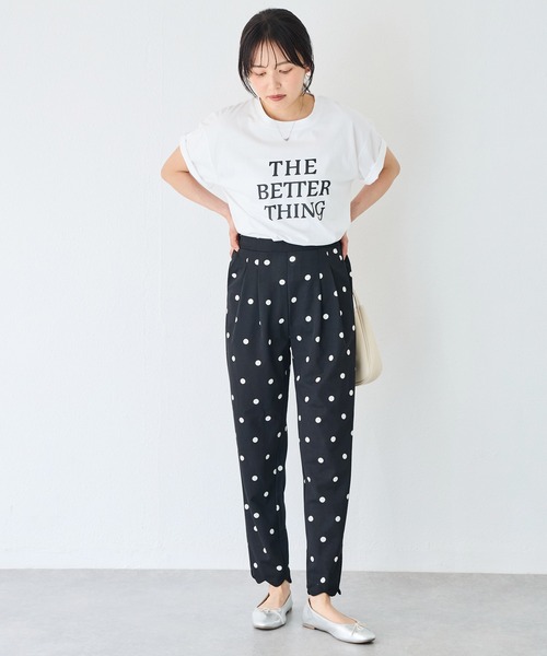 INCEDE（インシード）の「スカラップヘム タックパンツ（スラックス・レディース・ブラック系その他/ブラック・LL/3L/4L/M/L）」の19枚目の写真