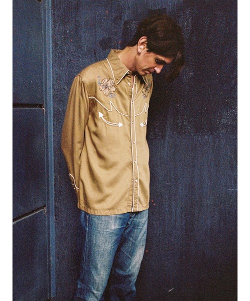 Nudie Jeans（ヌーディージーンズ）の「Nudie Jeans/ヌーディージーンズ Gonzo / カウボーイシャツ / Tobacco（シャツ/ブラウス・メンズ・ベージュ系その他・M/L/S）」の3枚目の写真