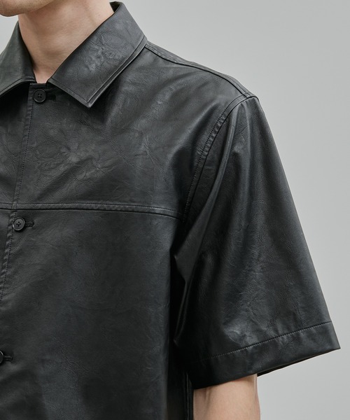 【HY】レザーシャツ ライトレザーシャツ S/S（シャツ/ブラウス）｜UNITED TOKYO