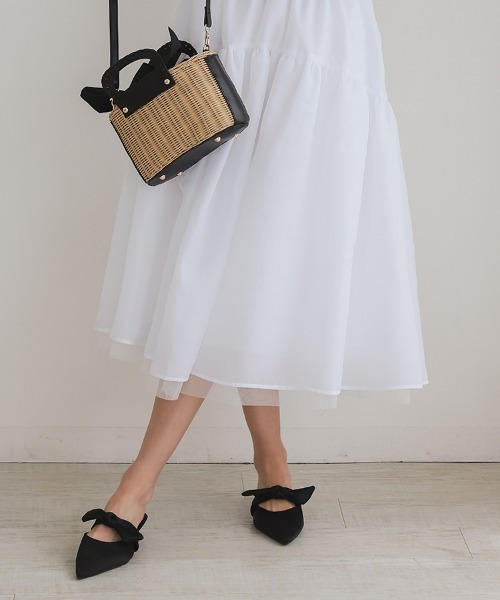 DONOBAN（ドノバン）の「サテンリボンミュール（その他シューズ・レディース・ブラック/シルバー・23cm/24cm/25cm）」の9枚目の写真