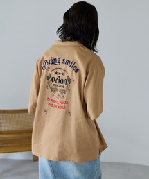 SOTT（ソット）の「Orion Beer Embroidered Shirt　オリオンビール刺繍半袖開襟シャツ（シャツ/ブラウス）」