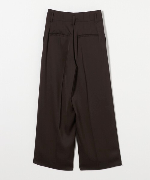 BEAUTY&YOUTH UNITED ARROWS（ビューティーアンドユースユナイテッドアローズ）の「ポリエステルツイル カットアウト タックパンツ（スラックス・レディース・クリーム/ネイビー/ダークブラウン・M/S/XS）」の19枚目の写真