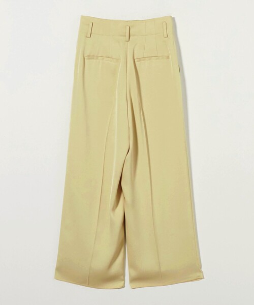 Edition ポリエステル タックパンツ セール】ポリエステルツイル カットアウト タックパンツ