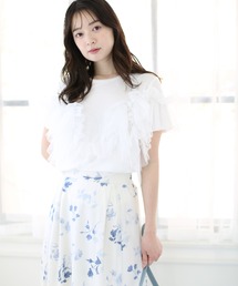 fifth | 【接触冷感】チュールドッキングTシャツ(Tシャツ/カットソー)