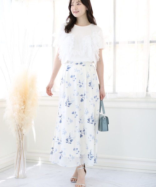 fifth(フィフス)の「【接触冷感】チュールドッキングTシャツ(Tシャツ/カットソー・レディース・ホワイト系その他/ブラウン/ブラック×ブラック・M)」の15枚目の写真