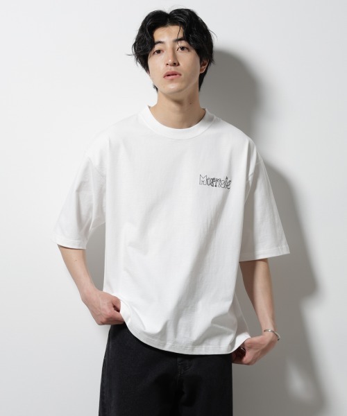 セール】「MOFFISIE」オリジナル刺繍プリント Tシャツ 半袖（Tシャツ
