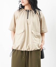 ブラウス シャツ LC/LLL ファスナー配色ブラウス レディース LADY LUCK LUCA ブラウス シャツ LC/LLL ストライプギャザー