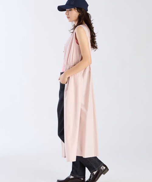 To b. by agnes b.（トゥービーバイアニエスベー）の「コットンタイプライタードレス（ワンピース・レディース・ピンク・36/38/40）」の4枚目の写真