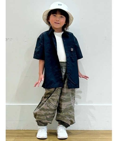GAP（ギャップ）の「ポプリン バギージョガーパンツ (キッズ)（その他パンツ・キッズ・カモフラージュ・120cm/130cm/140cm/150cm/110cm/160cm）」の7枚目の写真