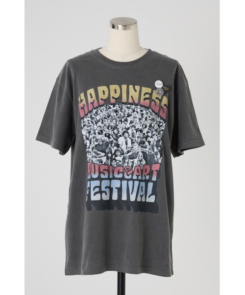 SHEL'TTER ORIGINAL(シェルターオリジナル)の「【NEWTONE】THREEDAYS Tシャツ(Tシャツ/カットソー・レディース・オフホワイト/ピンク/ライトブラック・FREE)」の2枚目の写真