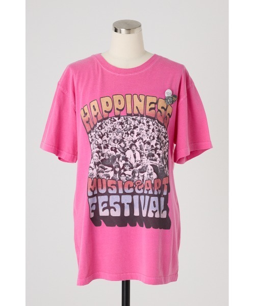SHEL'TTER ORIGINAL(シェルターオリジナル)の「【NEWTONE】THREEDAYS Tシャツ(Tシャツ/カットソー・レディース・オフホワイト/ピンク/ライトブラック・FREE)」の3枚目の写真