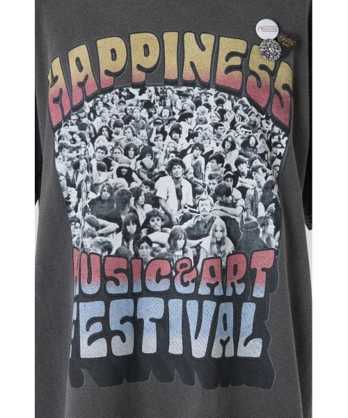 SHEL'TTER ORIGINAL(シェルターオリジナル)の「【NEWTONE】THREEDAYS Tシャツ(Tシャツ/カットソー・レディース・オフホワイト/ピンク/ライトブラック・FREE)」の4枚目の写真