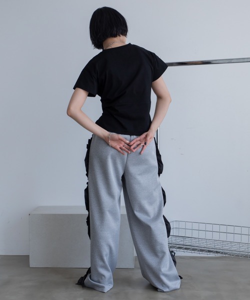 セール】コルセットライクショートスリーブトップス（Tシャツ