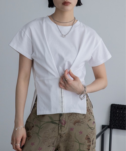 (取寄) モッドオードック レディース ショート スリーブ V-ネック ボクシー ティー Mod-o-doc women Short Sleeve V-Neck Boxy Tee Black 取寄) モッドオードック レディース ショート スリーブ V-ネック