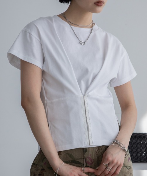 ATTITUDE♡コルセット風トップス 大きいサイズ レディース コルセット風トップス(M/L/LL/3L/4L/5L