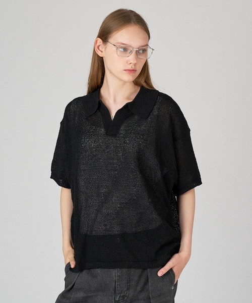 【美品】 SEEALL OVERSIZED SKIPPER POLO ポロシャツ SEEALL「OVERSIZED SKIPPER POLO」new arrivals