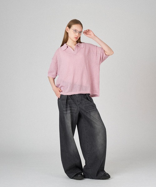 ONCILY（オンシェリー）の「SUMMER SKIPPER POLO SHIRT / サマースキッパーポロシャツ（ポロシャツ・メンズ・ブラック/ピンク/ブルー/グリーン・SMALL/MEDIUM/LARGE）」の21枚目の写真