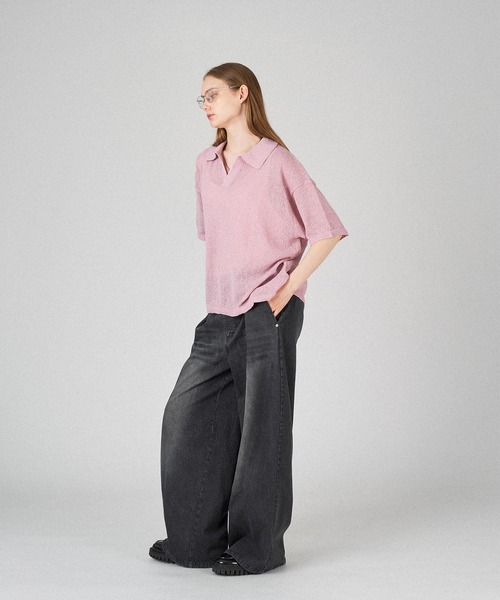 ONCILY（オンシェリー）の「SUMMER SKIPPER POLO SHIRT / サマースキッパーポロシャツ（ポロシャツ・メンズ・ブラック/ピンク/ブルー/グリーン・SMALL/MEDIUM/LARGE）」の22枚目の写真