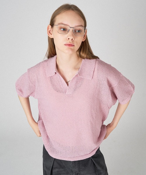 ONCILY（オンシェリー）の「SUMMER SKIPPER POLO SHIRT / サマースキッパーポロシャツ（ポロシャツ・メンズ・ブラック/ピンク/ブルー/グリーン・SMALL/MEDIUM/LARGE）」の18枚目の写真