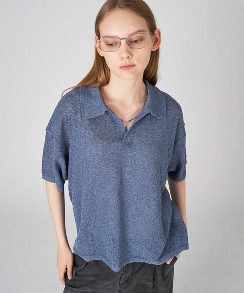 ONCILY（オンシェリー）の「SUMMER SKIPPER POLO SHIRT / サマースキッパーポロシャツ（ポロシャツ・メンズ・ブラック/ピンク/ブルー/グリーン・SMALL/MEDIUM/LARGE）」の11枚目の写真