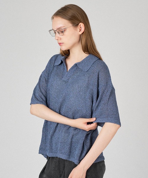 ONCILY（オンシェリー）の「SUMMER SKIPPER POLO SHIRT / サマースキッパーポロシャツ（ポロシャツ・メンズ・ブラック/ピンク/ブルー/グリーン・SMALL/MEDIUM/LARGE）」の12枚目の写真