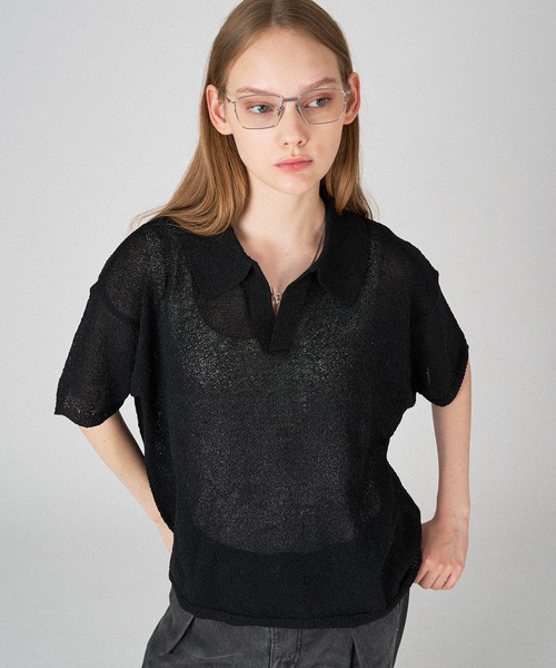 ONCILY（オンシェリー）の「SUMMER SKIPPER POLO SHIRT / サマースキッパーポロシャツ（ポロシャツ・メンズ・ブラック/ピンク/ブルー/グリーン・SMALL/MEDIUM/LARGE）」の5枚目の写真