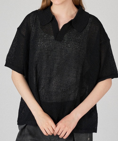 ONCILY（オンシェリー）の「SUMMER SKIPPER POLO SHIRT / サマースキッパーポロシャツ（ポロシャツ・メンズ・ブラック/ピンク/ブルー/グリーン・SMALL/MEDIUM/LARGE）」の7枚目の写真