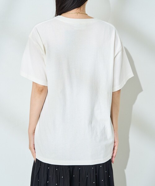 FREAK'S STORE(フリークスストア)の「flower painting Tシャツ/フラワープリントTシャツ(Tシャツ/カットソー・レディース・ブルー/ピンク・フリ-)」の21枚目の写真