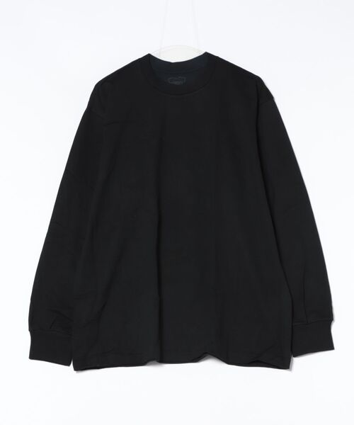 HANES(ヘインズ)の「Hanes/ヘインズ KURO 1PクルーネックロングスリーブTシャツ(Tシャツ/カットソー・メンズ・ブラック・XXL)」の1枚目の写真