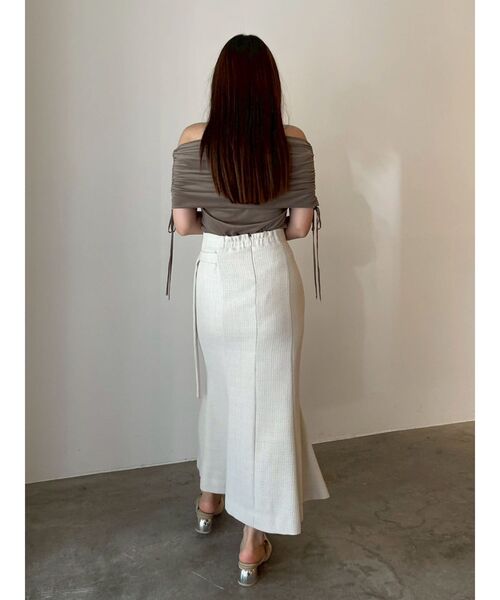 LAGUNAMOON（ラグナムーン）の「ライトベロアオフショルトップス（Tシャツ/カットソー・レディース・ブラウン/アイボリー/モカ・FREE）」の18枚目の写真