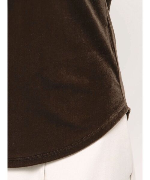 セール】ライトベロアオフショルトップス（Tシャツ/カットソー