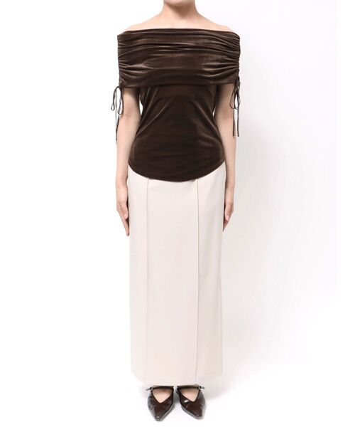 ライトベロアオフショルトップス（Tシャツ/カットソー）｜LAGUNAMOON