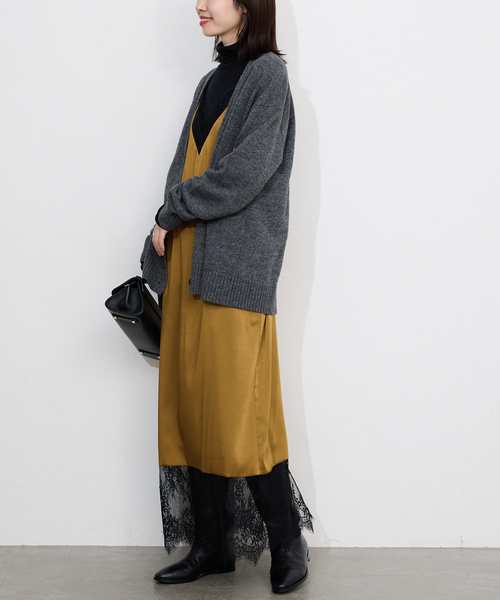 スローブイエナ　レースサテンワンピース SLOBE IENA｜レースサテンワンピース | Rakuten Fashion(楽天